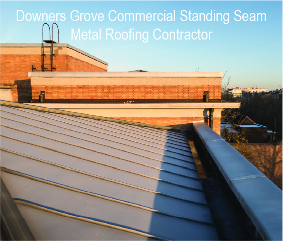commercial brown standing seem metal roof company
